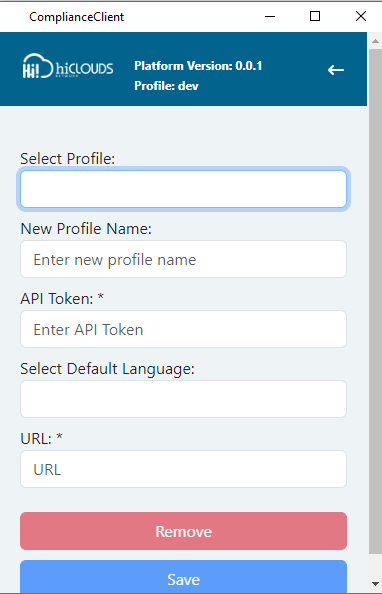 how to config profile